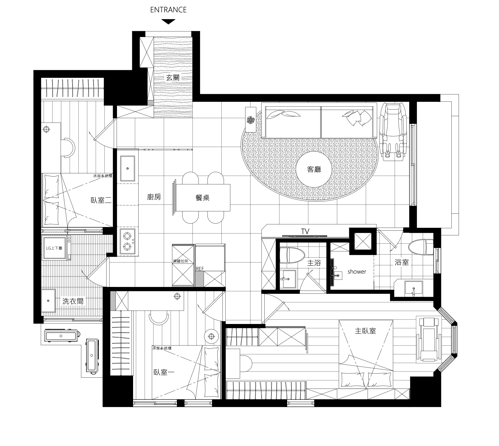 中和區-羅公館 / 揉合時尚溫馨 傳遞愛的生活域場 老屋翻新