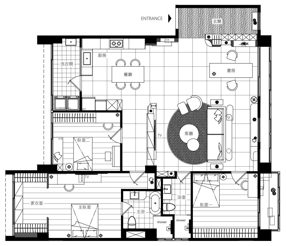 信義區-施公館 / 挹注簡約風範　描摹柔潤居所 老屋翻新